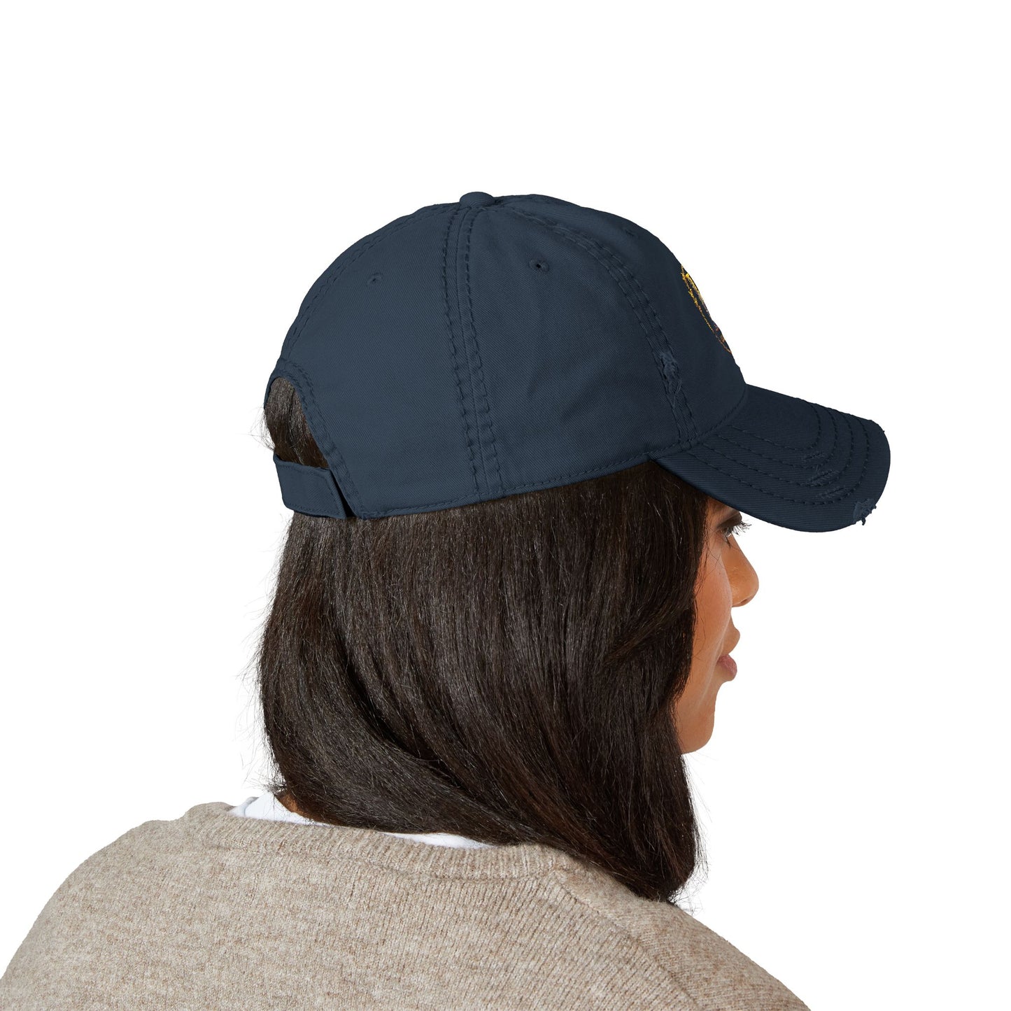 Leiriosa Embroidered Dad Hat - Monogram 'L' Vintage Baseball Cap