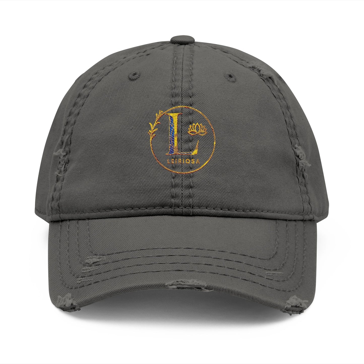 Leiriosa Embroidered Dad Hat - Monogram 'L' Vintage Baseball Cap