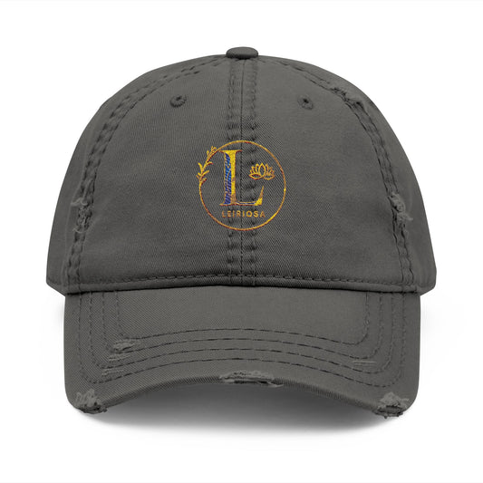 Leiriosa Embroidered Dad Hat - Monogram 'L' Vintage Baseball Cap