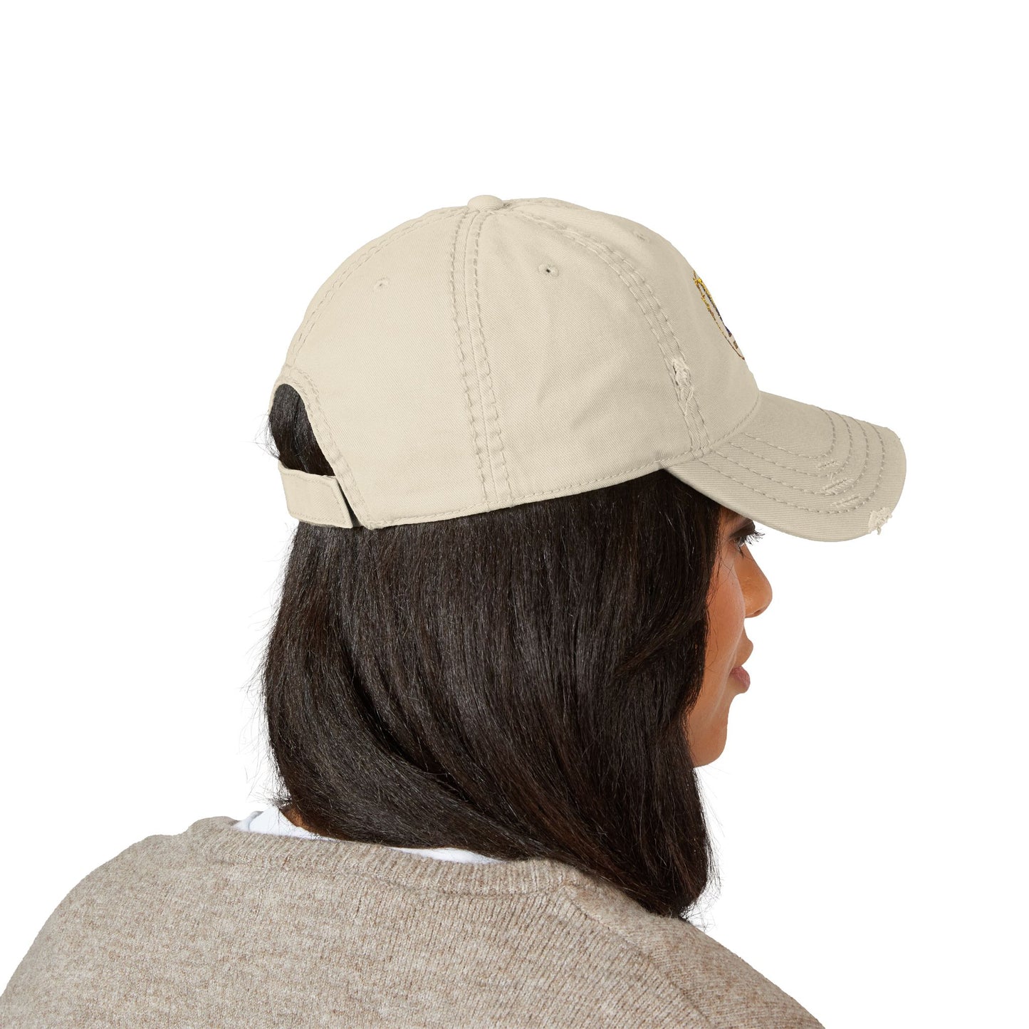 Leiriosa Embroidered Dad Hat - Monogram 'L' Vintage Baseball Cap