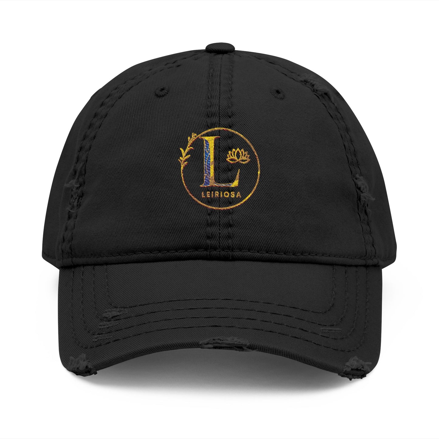 Leiriosa Embroidered Dad Hat - Monogram 'L' Vintage Baseball Cap