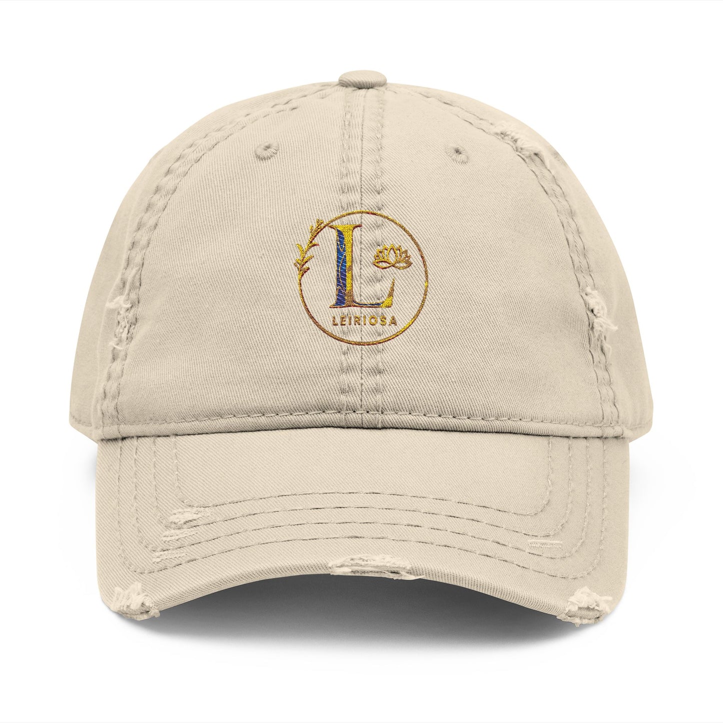 Leiriosa Embroidered Dad Hat - Monogram 'L' Vintage Baseball Cap