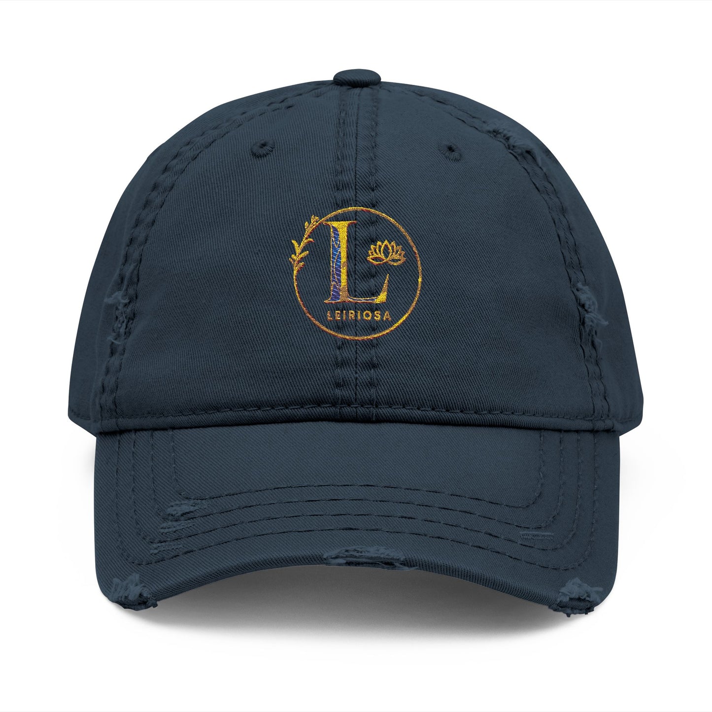 Leiriosa Embroidered Dad Hat - Monogram 'L' Vintage Baseball Cap